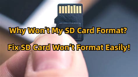 why won't my sd card format